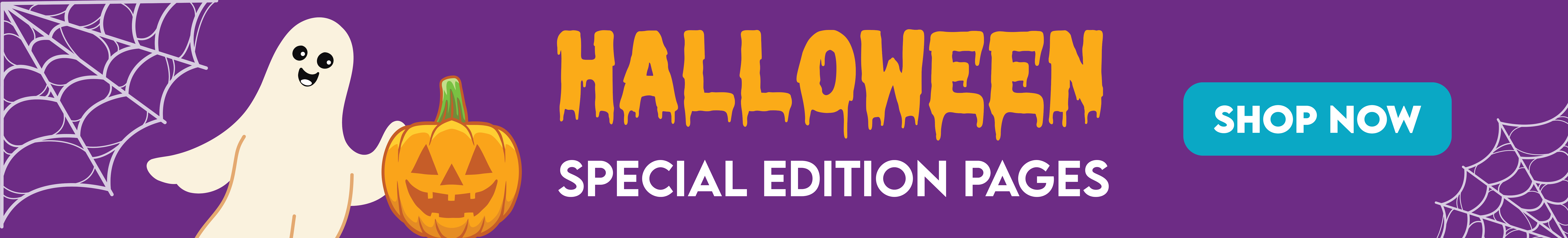 Out now Halloween special edition pages. For a limited time only